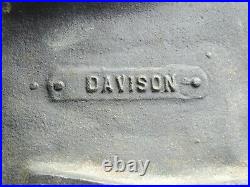 ANTIQUE WORLD RADIO DAVISON CAST IRON GERMAN SHEPHERD DOORSTOP DOG 14 x 12.5