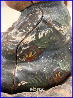 Antique 1920's Hubley Japanese Takeo Boy on Cushion Cast Iron Doorstop #61 Antique 1920's Hubley Japanese Takeo Boy on Cushion Cast Iron Doorstop #61