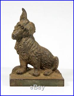 Antique 1920's WELSH CORGI DOORSTOP Bradley & Hubbard Terrier Dog B&H Cast Iron