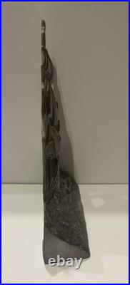 Antique 1924 AM Greenblatt Studios Cast Iron THE CONSTITUTION Ship Door Stop