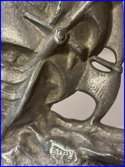 Antique 1924 AM Greenblatt Studios Cast Iron THE CONSTITUTION Ship Door Stop Antique 1924 AM Greenblatt Studios Cast Iron THE CONSTITUTION Ship Door Stop