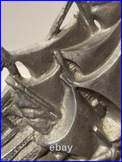 Antique 1924 AM Greenblatt Studios Cast Iron THE CONSTITUTION Ship Door Stop