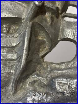 Antique 1924 AM Greenblatt Studios Cast Iron THE CONSTITUTION Ship Door Stop