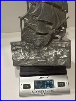 Antique 1924 AM Greenblatt Studios Cast Iron THE CONSTITUTION Ship Door Stop