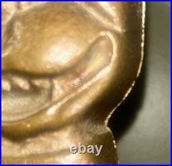 Antique 1927 Greenblatt Studios Boston Ma USA Cast Iron Dog Art Statue Doorstop