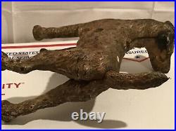 Antique 1930s Hubley Fox Terrier Cast Iron Airdale Dog Statue NEW IMAGES