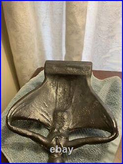 Antique 1940's Cast Iron Dancing Lady Doorstop-Art Nouveau Decor