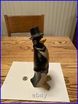 Antique # 463 Hubley Toy Co. USA Cast Iron Penguin Doorstop