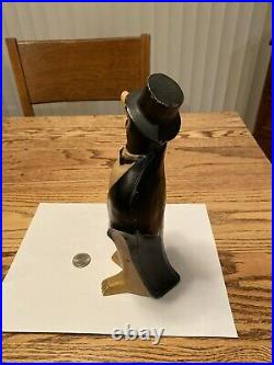 Antique # 463-f Hubley Toy Co. USA Cast Iron Sea Ice Penguin Art Statue Doorstop