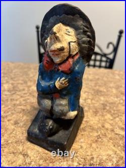 Antique Alice In Wonderland's Mad Hatter Cast Iron Doorstop #666