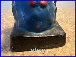 Antique Alice In Wonderland's Mad Hatter Cast Iron Doorstop #666