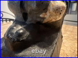 Antique Alice In Wonderland's Mad Hatter Cast Iron Doorstop #666