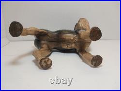 Antique BOSTON TERRIER Bulldog Cast Iron Dog DOORSTOP Vintage
