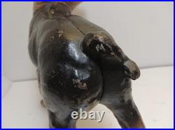 Antique BOSTON TERRIER Bulldog Cast Iron Dog DOORSTOP Vintage