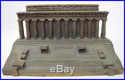 Antique B&H LINCOLN MEMORIAL Cast Iron Doorstop Bookend Statue BRADLEY HUBBARD