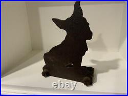Antique B&h Bradley Hubbard Toto Cairn Terrier Cast Iron Dog Art Statue Doorstop