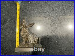 Antique B&h Bradley Hubbard Toto Cairn Terrier Cast Iron Dog Art Statue Doorstop