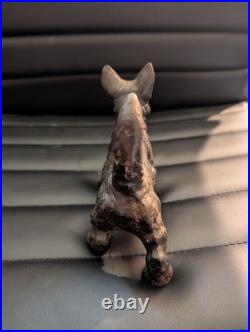 Antique Black Scottish Terrier Cast Iron Doorstop