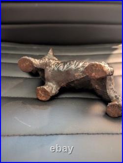 Antique Black Scottish Terrier Cast Iron Doorstop