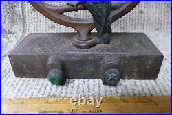 Antique Bradley & Hubbard #7814 Parrot in Ring Cast Iron Doorstop B&H Antique Bradley & Hubbard #7814 Parrot in Ring Cast Iron Doorstop B&H