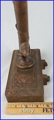 Antique Bradley Hubbard USA Parrot Paint Bird Art Statue Cast Iron Doorstop B&H Antique Bradley Hubbard USA Parrot Paint Bird Art Statue Cast Iron Doorstop B&H