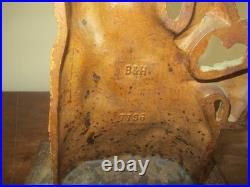 Antique Bradley Hubbard Victorian Garden Statue Lady Art Cast Iron Doorstop 7796