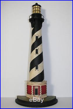 Antique Cape Hateras lighthouse doorstop from cast iron compleet and original