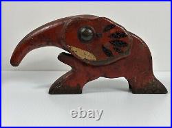 Antique Cast Iron Art Deco Elephant Mechanical Toy Nut Cracker Doorstop Hubley