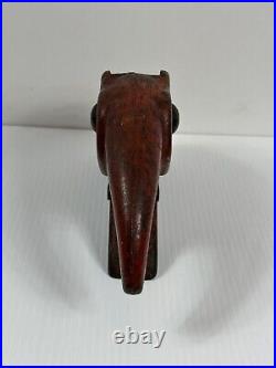 Antique Cast Iron Art Deco Elephant Mechanical Toy Nut Cracker Doorstop Hubley