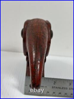 Antique Cast Iron Art Deco Elephant Mechanical Toy Nut Cracker Doorstop Hubley