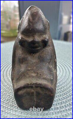 Antique Cast Iron Billiken Door Stop Statue Figurine