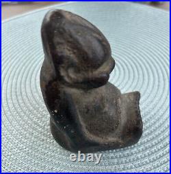 Antique Cast Iron Billiken Door Stop Statue Figurine