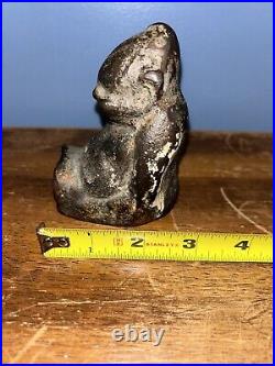 Antique Cast Iron Billiken Door Stop Statue Figurine