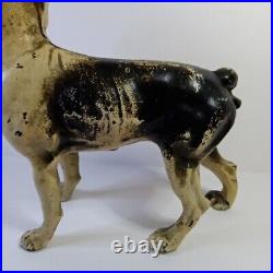 Antique Cast Iron Boston Terrier French Bulldog Doorstop 10x10