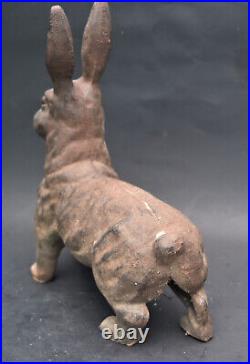 Antique Cast Iron Bunny Rabbit Doorstop Garden Decoration Lifesize