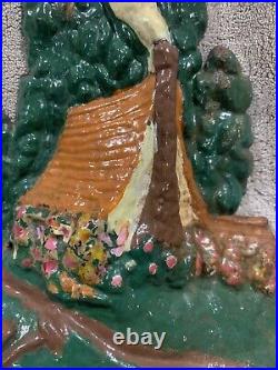 Antique Cast Iron Cottage In The Woods Doorstop Albany Foundry As Shown Antique Cast Iron Cottage In The Woods Doorstop Albany Foundry As Shown