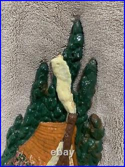 Antique Cast Iron Cottage In The Woods Doorstop Albany Foundry As Shown Antique Cast Iron Cottage In The Woods Doorstop Albany Foundry As Shown