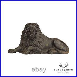 Antique Cast Iron Crouching Lion Doorstop