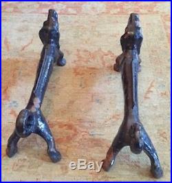 Antique Cast Iron Daschund/Weiner Dog Boot Scrapers Door Stops 22 1 pair