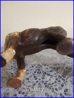 Antique Cast Iron Dog Doorstop Boxer/Bulldog Hubley