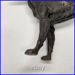 Antique Cast Iron Dog Doorstop Hubley Style Borzoi Whippet Wolf Hound Statue