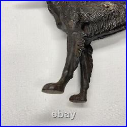 Antique Cast Iron Dog Doorstop Hubley Style Borzoi Whippet Wolf Hound Statue
