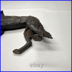 Antique Cast Iron Dog Doorstop Hubley Style Borzoi Whippet Wolf Hound Statue