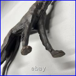 Antique Cast Iron Dog Doorstop Hubley Style Borzoi Whippet Wolf Hound Statue