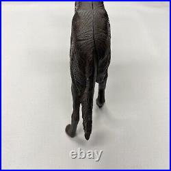 Antique Cast Iron Dog Doorstop Hubley Style Borzoi Whippet Wolf Hound Statue