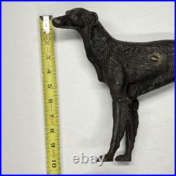 Antique Cast Iron Dog Doorstop Hubley Style Borzoi Whippet Wolf Hound Statue
