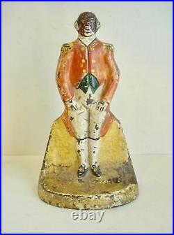 Antique Cast Iron Doorstop Major Domo