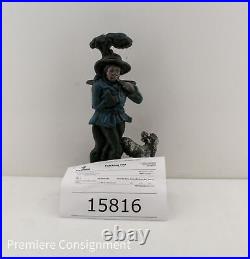 Antique Cast Iron Doorstop Woodsman with Dog Likely English late 1800's