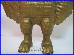 Antique Cast Iron Figural Eagle large doorstop display art spread winged footed