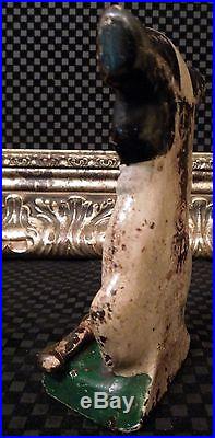 Antique Cast Iron French Bulldog Boston Terrier Puppy Dog'IMP' Hubley Doorstop